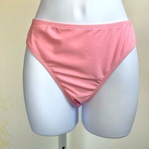 Medium High Waisted Pink Bathing Suit Bottom *bottom only NWOT